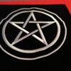 Tapis noir 80 x 80 cm Pentacle