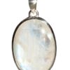 Pendentif Pierre de Lune Forme ovale Pierre sertie