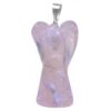 Pendentif Ange Quartz Rose