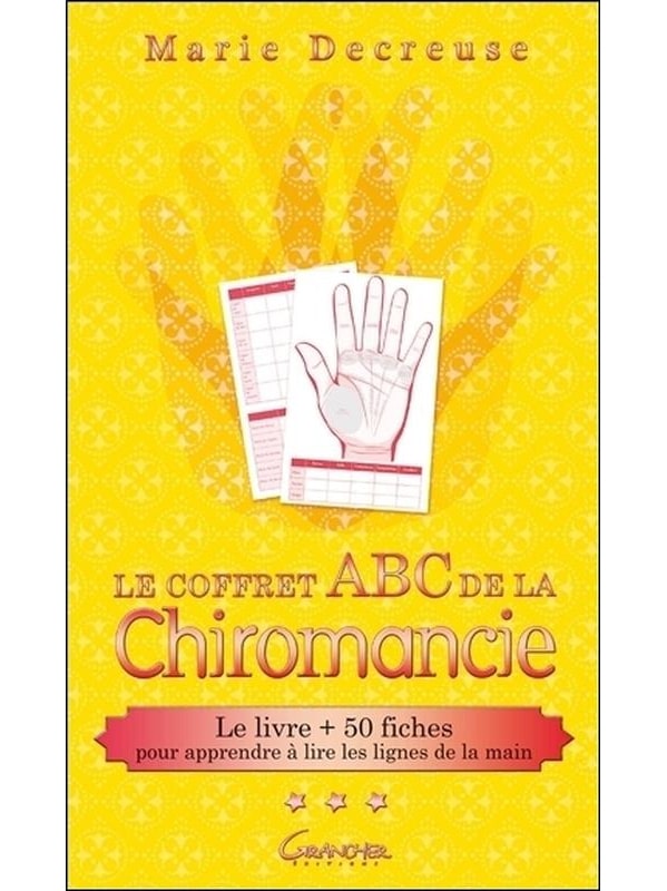 Le coffret ABC de la Chiromancie - Le livre + 50 fiches pour apprendre à lire les lignes de la main