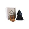 Porte-encens Pyramide noir - inclus 10 cônes de Palo Santo