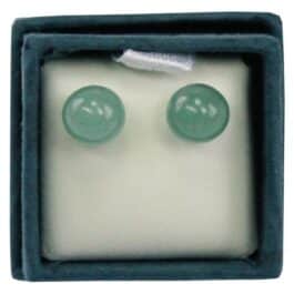 Boucles d&rsquo;oreilles perle d&rsquo;aventurine – 6 mm