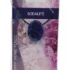 Collier Sodalite Pierre ovale percée Cordon noir