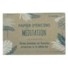 Carnet de Papier d'encens Méditation
