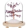 Arbre du Bonheur sous cloche Améthyste
