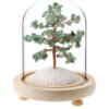 Arbre du Bonheur sous cloche Aventurine Verte