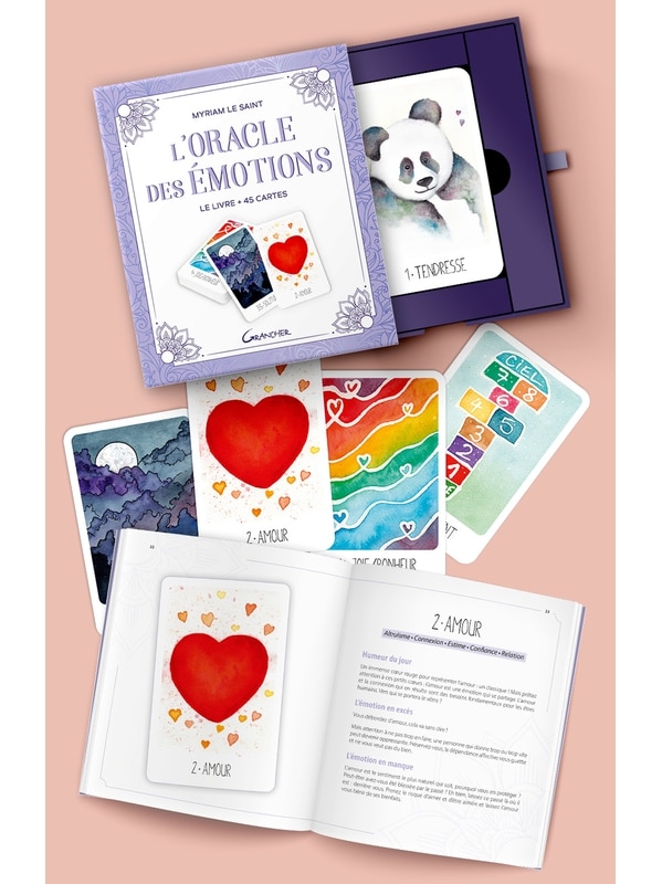 L'Oracle des émotions - Le livre + 45 cartes - Coffret
