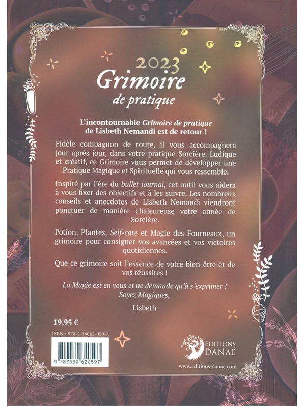 Grimoire de pratique 2023 - 365 jours d'études pour développer ses capacités magiques et créatives