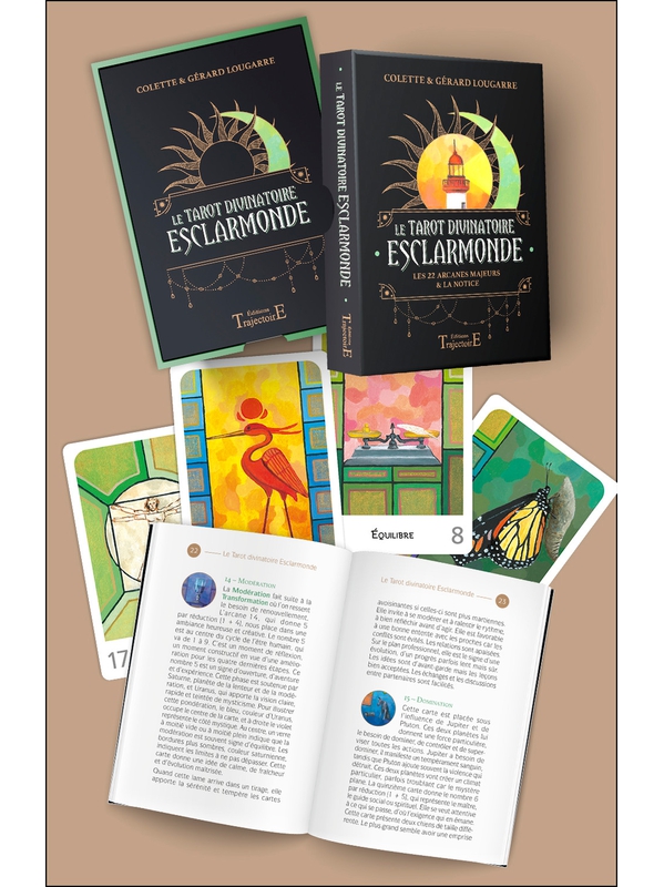 Tarot divinatoire Esclarmonde - Coffret - Les 22 arcanes majeurs