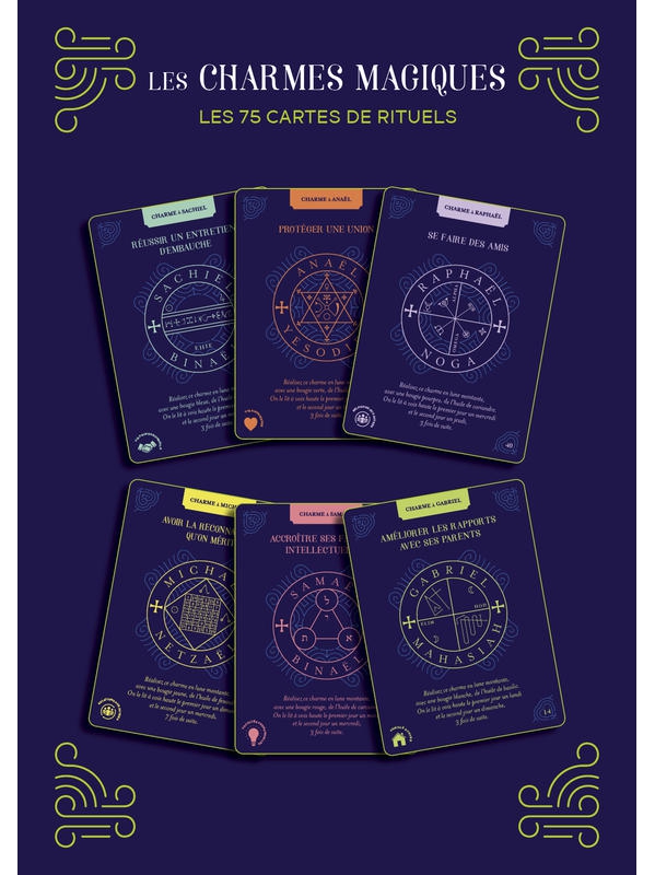 Les charmes magiques - 75 cartes de rituels & un livret - Coffret