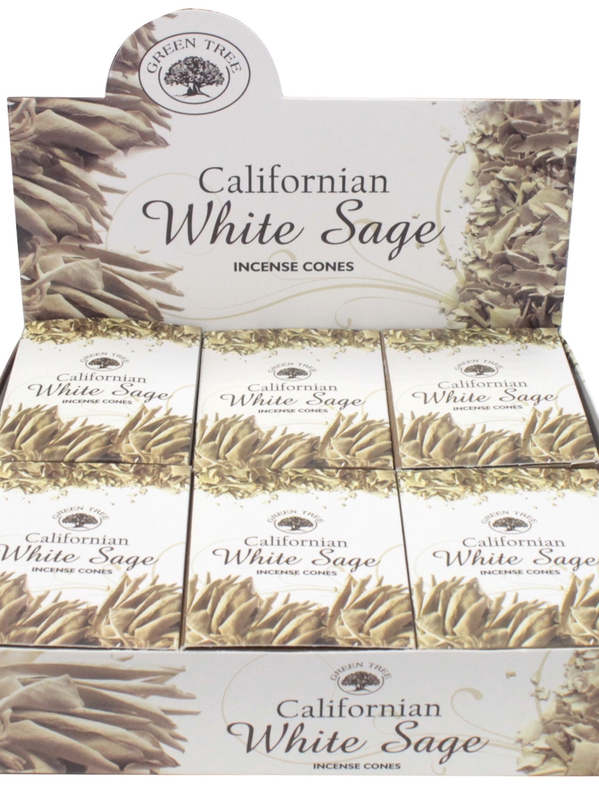 Encens cône Green Tree White Sage - 15 grs