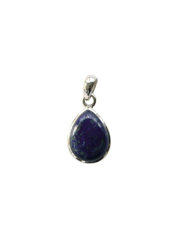 Pendentif en lapis-lazuli et argent à la forme de goutte petit modèle Omsaé