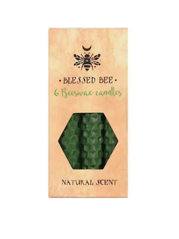 Bougies à rituel en Cire d'Abeille - Vert New